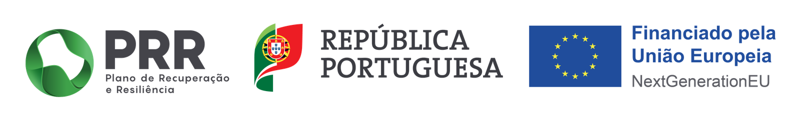 PRR — Plano de Recuperação e Resiliência · República Portuguesa · Financiado pela União Europeia — NextGenerationEU